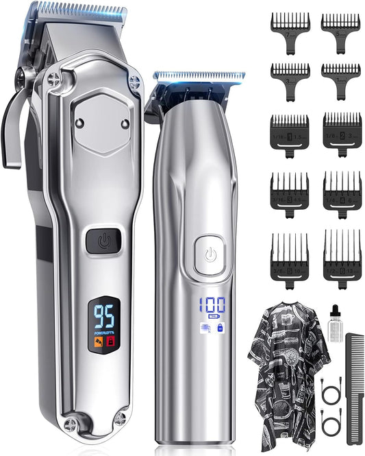 Jack & Rose Clippers and Trimmers Set, Cordless Hair Clippers for Men, Barber Clippers Set