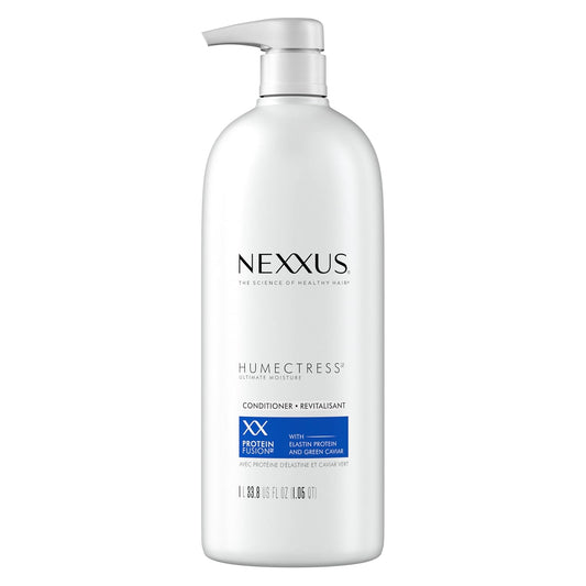 Nexxus Humectress Moisturizing Conditioner Ultimate Moisture for Dry Hair Moisturizing ProteinFusion with Elastin Protein and Green Caviar 33.8 oz