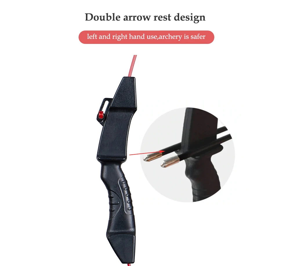 Toparchery-Recurve Bow and Sucker Arrow Set for Children Junior Archery Training Outdoor Parent-Child Shooting Game 15~18lbs 42"