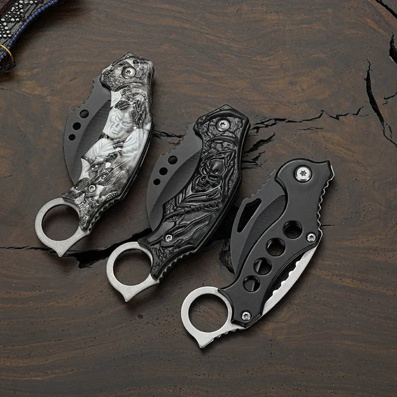 Outdoor Claw knife with high hardness, mini portable knife, multi-function folding knife in the field, EDC sharp knife