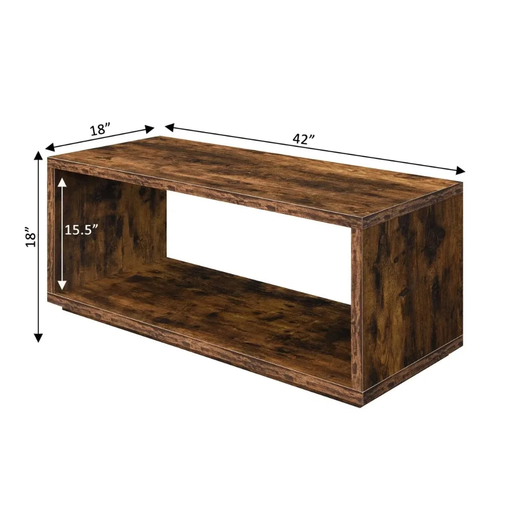 Mini Coffee Table for Wood Living Room Faux White Marble Modern Living Room Center