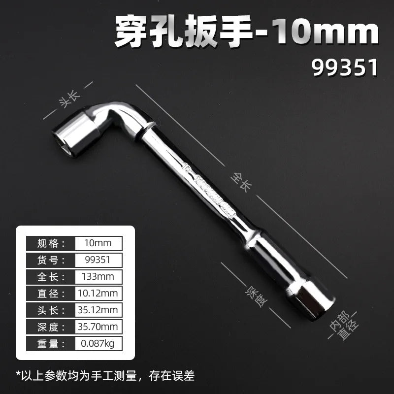 6 7 9 10mm CRV Steel L Type Socket Spanner L Wrench 6 Point Hand Tools Automotive Mechanical Tool