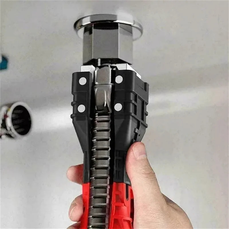 5/8/18 in 1 Multifunction Faucet Sink Installer Tool Pipe Wrench Plumbing Tool Water Pipe Spanner For Kitchen Bathroom Hand Tool