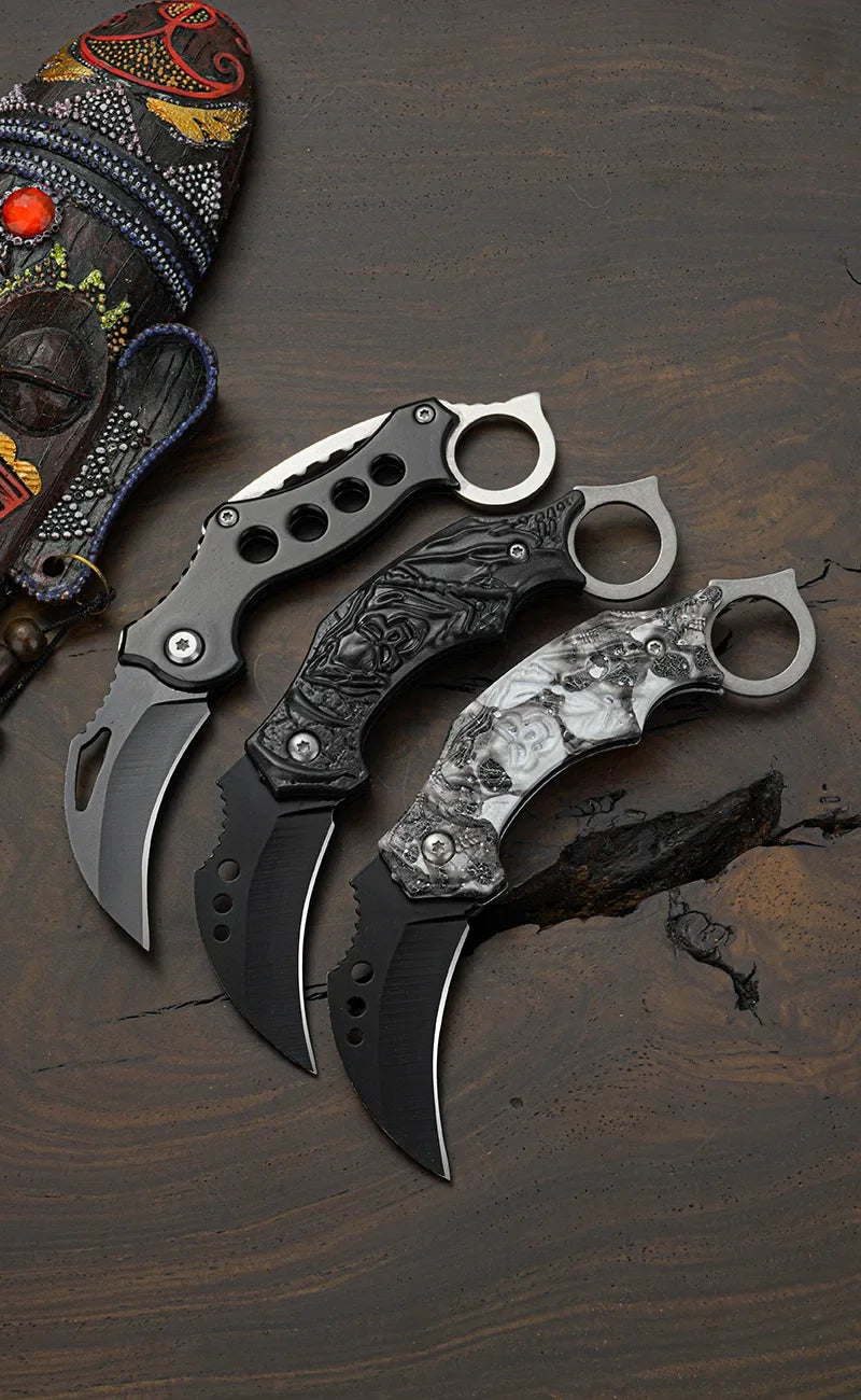 Outdoor Claw knife with high hardness, mini portable knife, multi-function folding knife in the field, EDC sharp knife