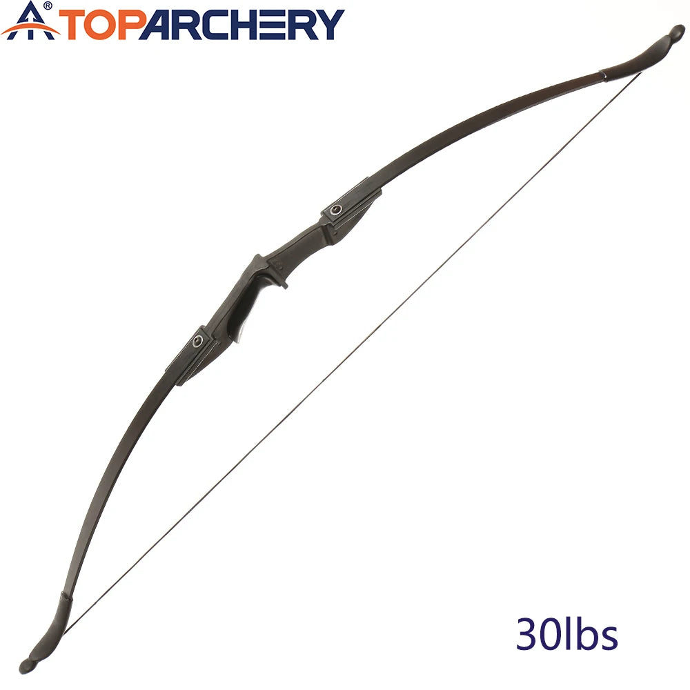 Toparchery 20-40lbs Archery 57" Takedown Recurve Bow For Hunting Recurve Bow and Arrow Set Left Right Hand Black Hunting Bow