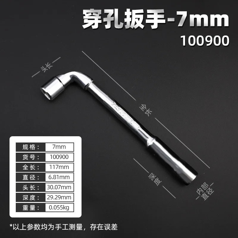 6 7 9 10mm CRV Steel L Type Socket Spanner L Wrench 6 Point Hand Tools Automotive Mechanical Tool