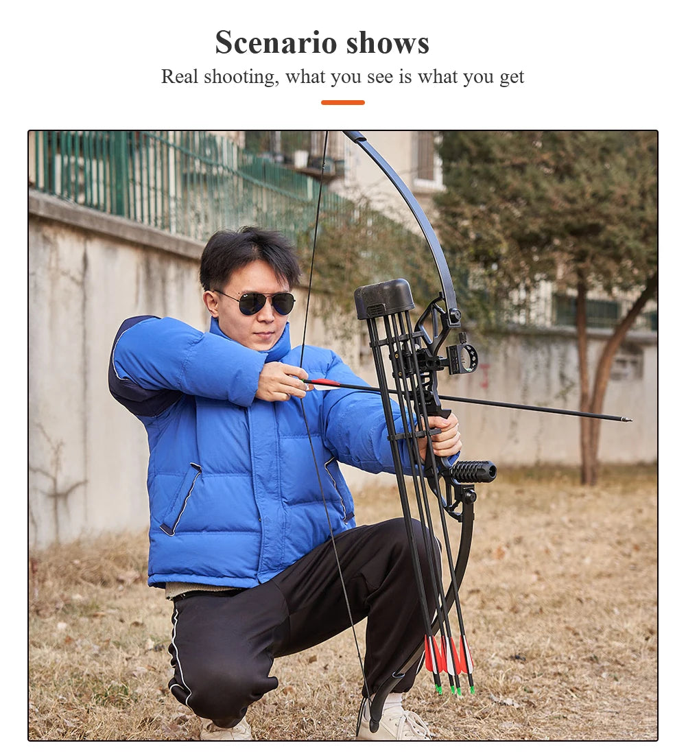 20/30/40/50lbs Recurve Bow Archery Sports Arrows Bow Take Down Straight Bow Mixed Carbon Arrows Quiver Target Shoot Practice Bow