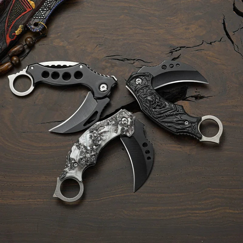 Outdoor Claw knife with high hardness, mini portable knife, multi-function folding knife in the field, EDC sharp knife